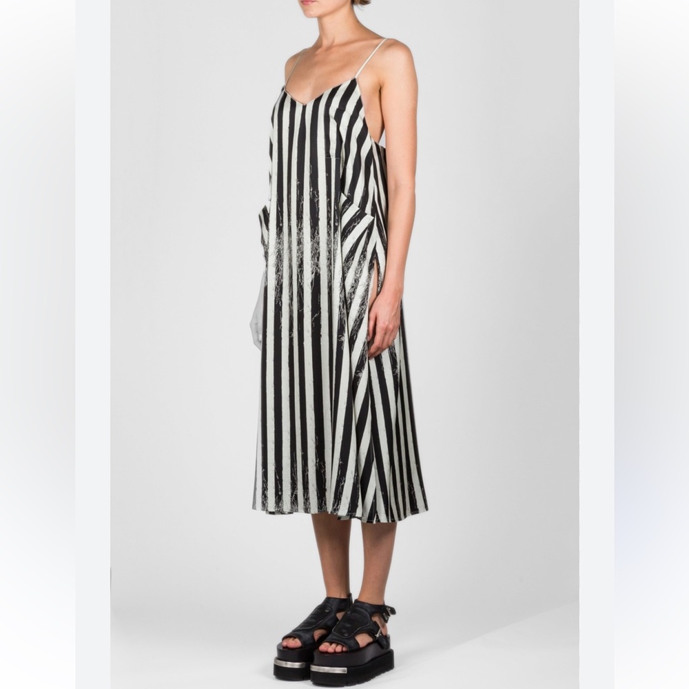 New Maison Margiela. Martin Margiela black
And cream striped sun dress. Size MED